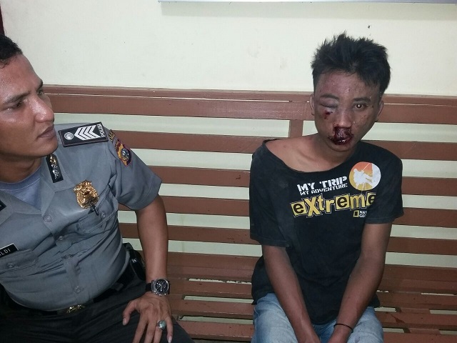 Diduga Pelaku Curanmor, Pemuda di Rohul Babak Belur dan Nyaris Dibakar Warga Rawa Makmur 