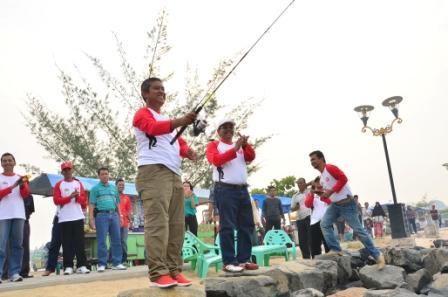 Perayaan HUT RI Ke-71, Plt. Sekda Bengkalis Hadiri Pembukaan Lomba Memancing 