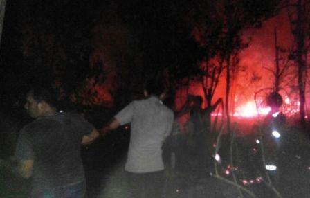 3 Hektar Lahan Warga di Rambah Tengah Utara, Rohul Terbakar