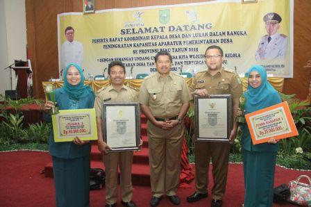 Desa Terbaik 2015, Desa Berumbung di Siak Raih Juara Pertama 