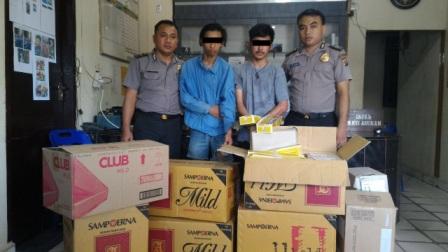 Senilai Rp164 Juta Lebih, Dua Pencuri Rokok Ditangkap Polisi Rohil