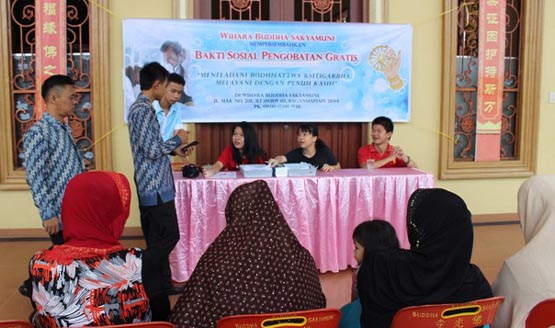HUT ke-27, Vihara Buddha Sakyamuni Bagansiapiapi Gelar Pengobatan Gratis 