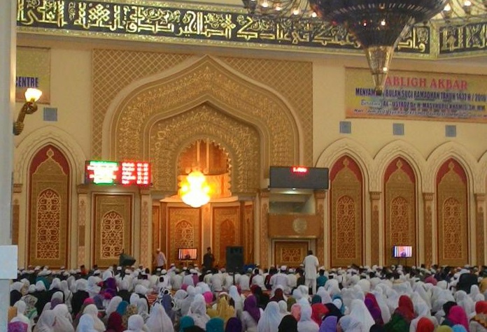 Sambut Ramadhan 1437 H/2016, Wabup Rohul dan Ribuan Pelajar Ikuti Tabligh Akbar di Masjid Agung 