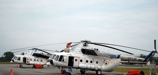 Dua Helikopter dan Satu Unit Pesawat Air Tracktor Tidak Beroperasi 