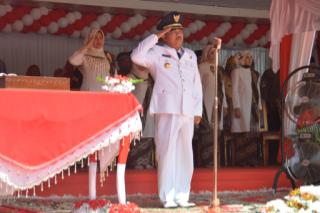 Bupati Kampar Pimpin Upacara HUT ke 71 RI 