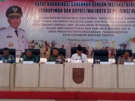 Rapat Koordinasi Gubernur Dengan Instansi Vertikal