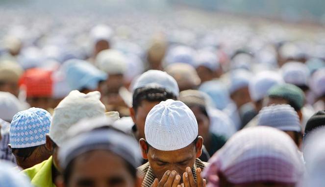 Wabup Rohil Jadi Imam Sholat Ied di Simpang Kanan