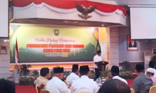 Gubernur Riau Buka Puasa Bersama Insan Pers di Pekanbaru 