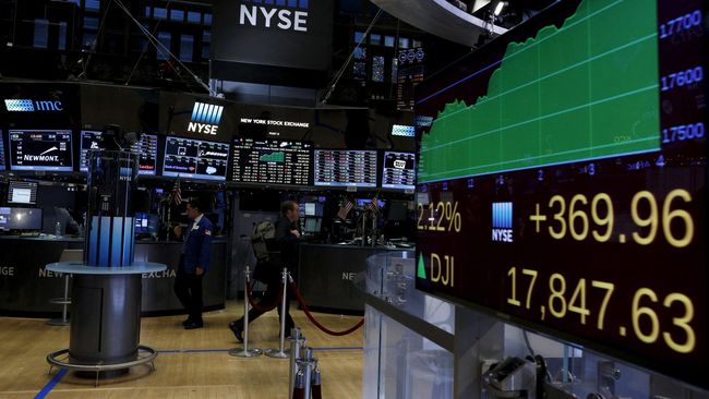 Bursa Saham AS Akhir Pekan Ditutup Melemah