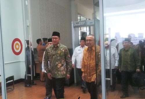 Menteri Agama Tinjau Kesiapan Embarkasi Haji Antara di Riau