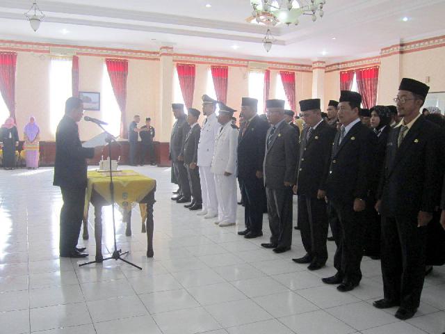 Plt Sekda Rohil Lantik Pejabat Eselon III dan IV
