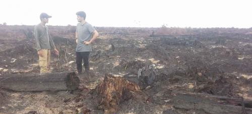 Penasaran dengan Kebakaran Lahan, Warga Kanada, Jerman dan Italia Kunjungi Labuhan Tangga Besar 
