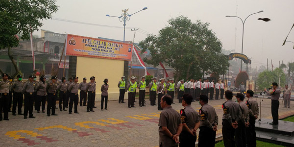 300 Personil Polres Rohul Ikuti TKJ