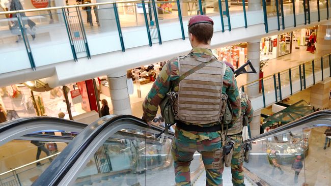 Polisi Belgia Tahan Pelaku Ancaman Bom di Pusat Perbelanjaan