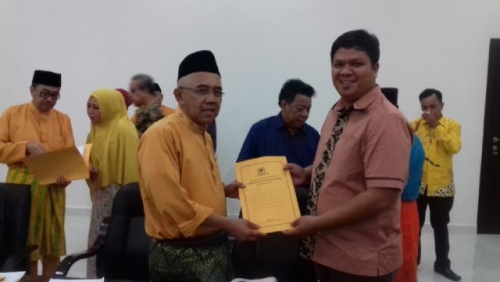 Terima SK DPD II Golkar Kuansing, Andi Putra: Spirit Baru Membela Kepentingan Rakyat