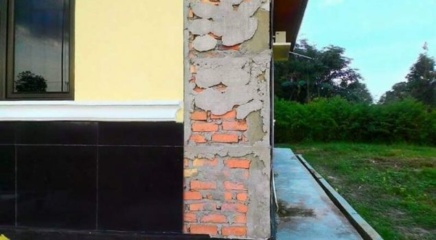 Diduga Dikerjakan Asal-asalan, Kantor Lurah Sei Mempura Senilai Rp600 Juta Tampak Mulai Rusak