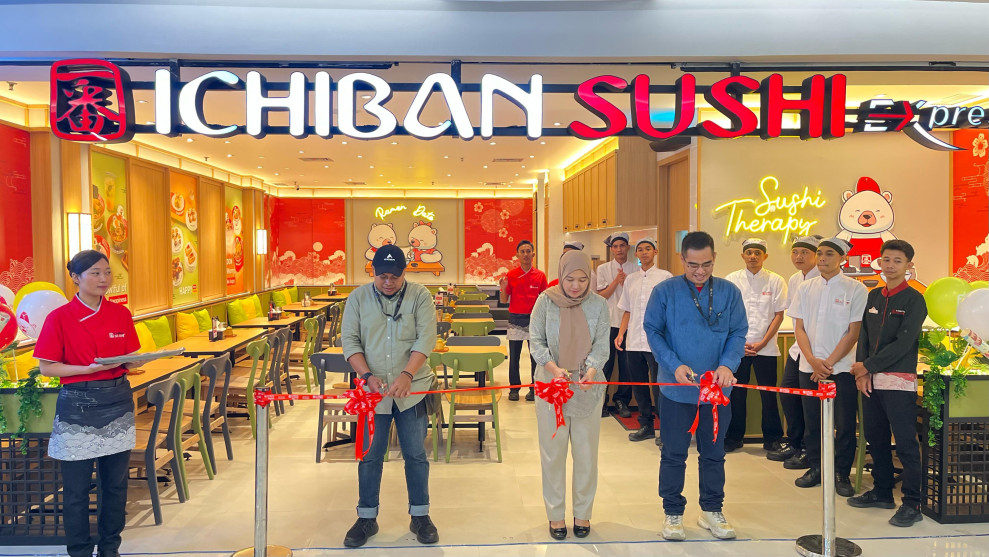Ichiban Sushi Express Resmi Buka di Central Plaza Lampung, Menyajikan Sushi Halal dengan Sentuhan Lokal 