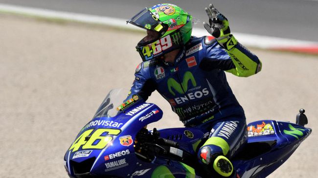 Kesedihan Valentino Rossi Kalah di Sirkuit Favoritnya 