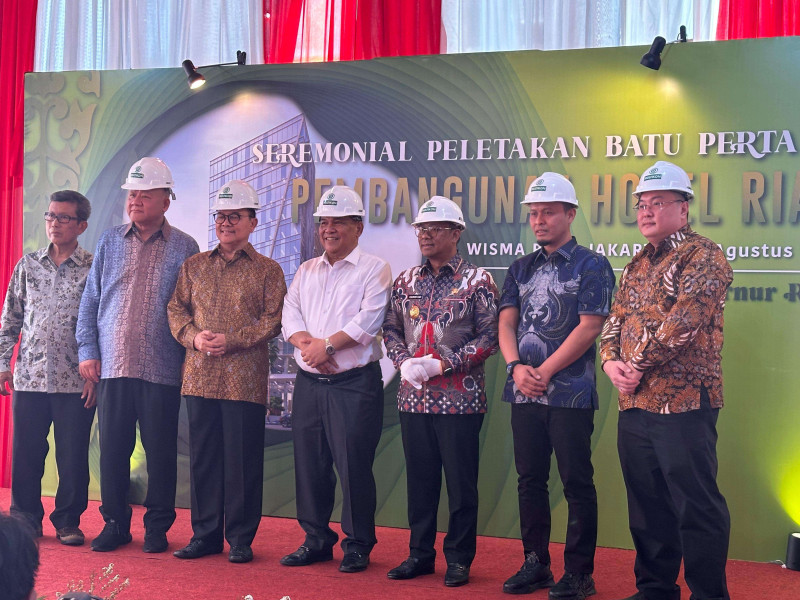 Gubernur Riau Groundbreaking Pembangunan Hotel Riau di Mess Slipi Jakarta