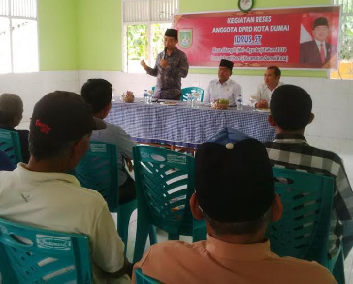Laksanakan Reses, Wakil Ketua DPRD Dumai Serap Berbagai Persoalan