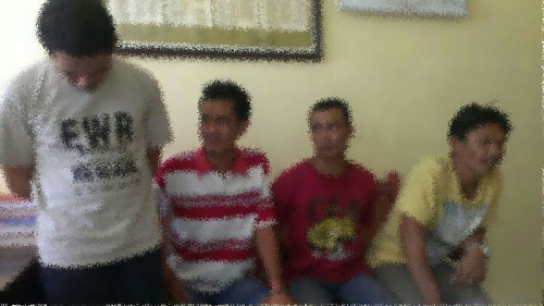 Pesta Sabu-sabu, 4 Warga Lirik Diciduk Polres Inhu