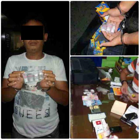 Diduga Bawa Sabu, Pengendara Mio Ditangkap Polisi Rohul di Tengah Jalan 