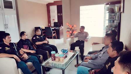 Minta Dukungan, DPC Pekat IB Siak Audiensi dengan Kapolres Siak