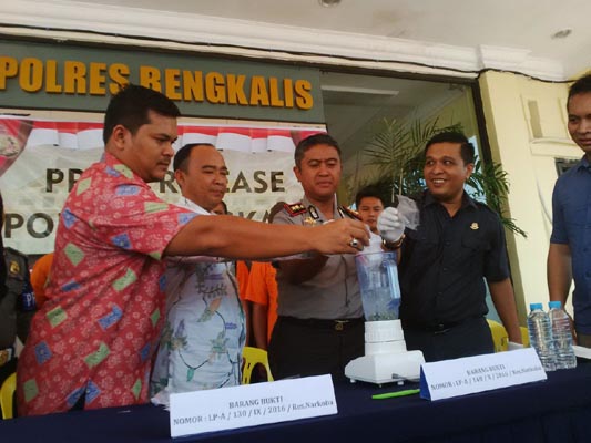 Polres Bengkalis Musnahkan Sabu dan Ratusan Butir Pil Ekstasi