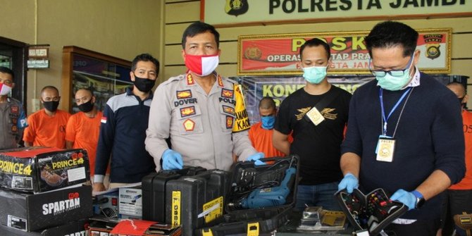 Polisi Tangkap Kawanan Pencuri Perkakas Dapur