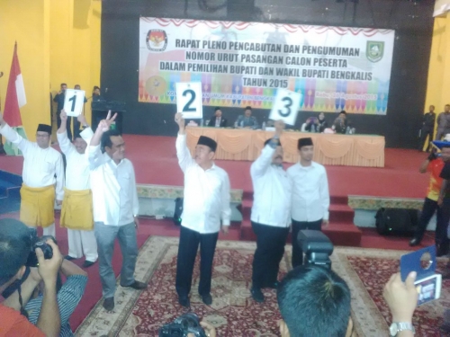 KPU Bengkalis Gelar Rapat Pleno Penetapan Nomor 