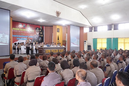 Kalemdiklat Polri Berikan Arahan 203 siswa Bintara.