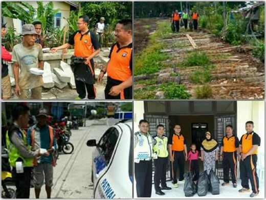 Selalu Dekat di Hati Masyarakat, Satlantas Polres Bengkalis Gelar Giat Tali Asih 