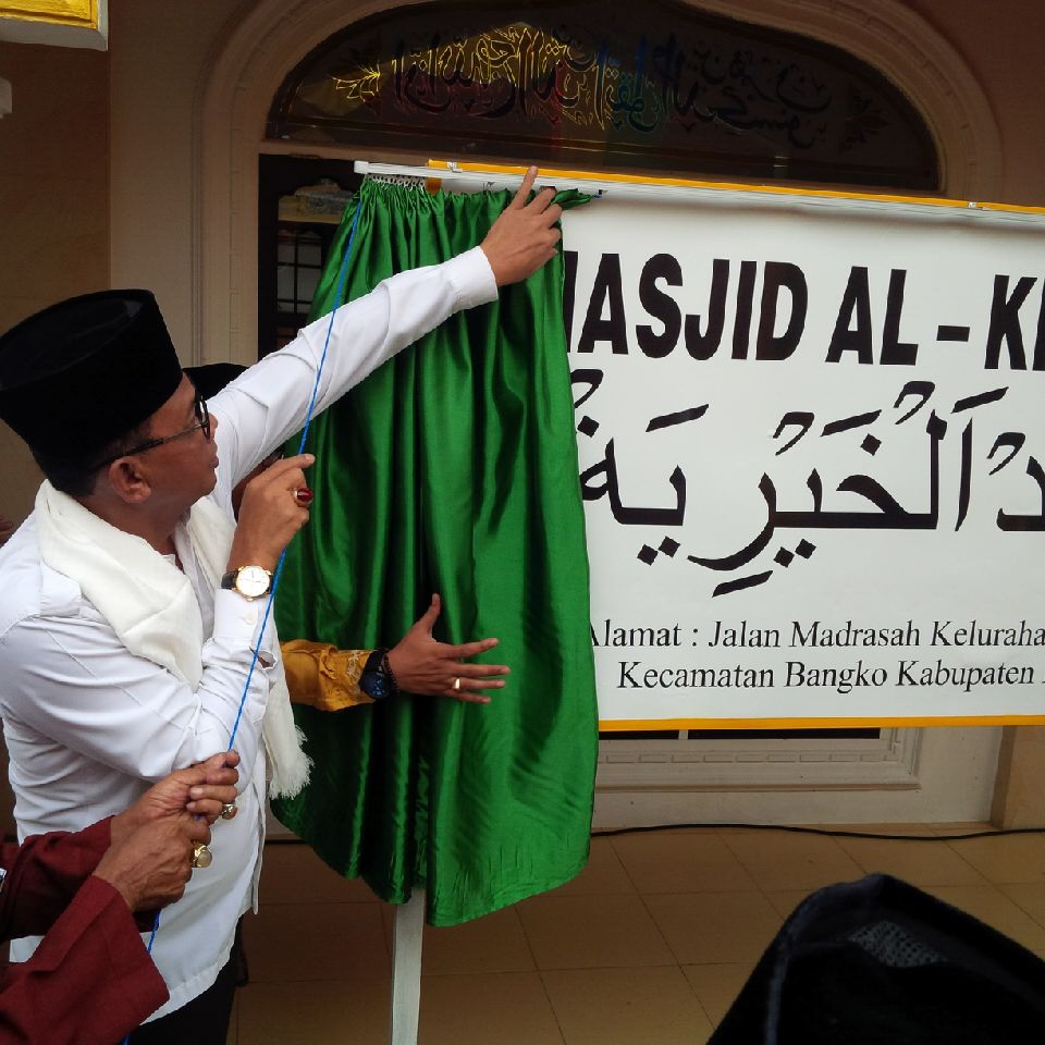 Bupati Rohil Resmikan Musholla kita Menjadi Mesjid Al- Khairiyah