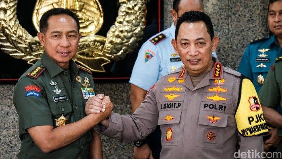 Hasil Survei: TNI-Polri Jadi 2 Lembaga Dengan Citra Positif Teratas