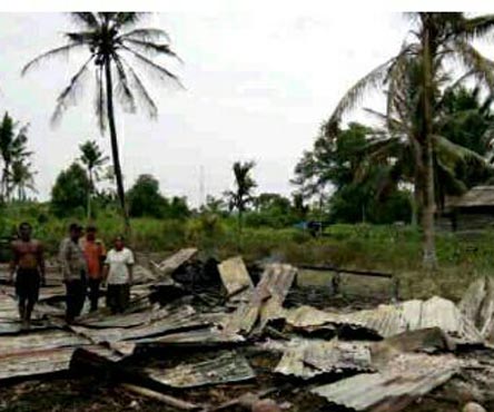 Satu Rumah di Kecamatan Gaung, Inhil Ludes Dilalap Api 