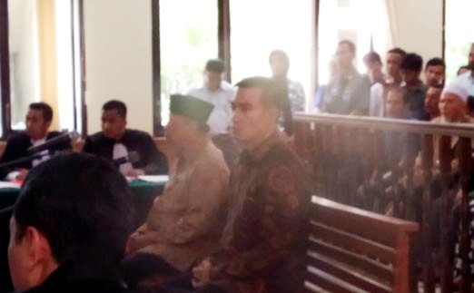 Jalani Sidang Perdana, Suparman Didukung Seratusan Warga Rohul