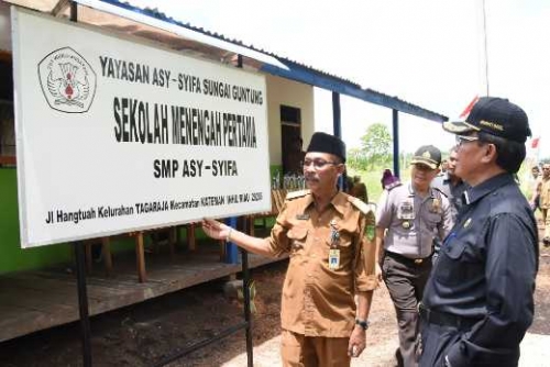 Kurang dari 1 Bulan, Sekolah Berlubang di Guntung Berubah Jadi Seperti Ini
