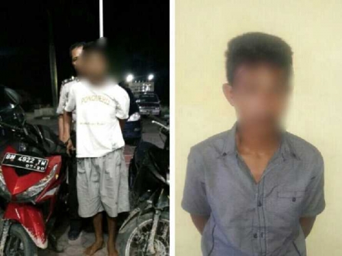 Di Kandis, IRT Diikat Dengan Ikat Pinggang, Sepeda Motor Dilarikan Warga Mandau
