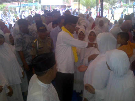 Bupati Rohil Hadiri Wirid Akbar BKMT se-Bagansinembah Raya 