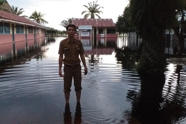Banjir di Rokan Hulu Belum Surut, Sekolah Diliburkan 