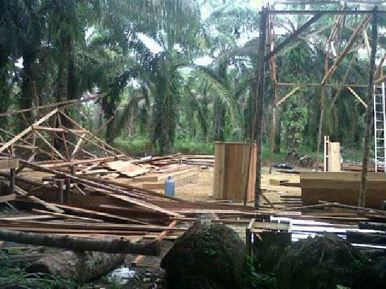 Diawasi Aparat, Rumah Ibadah Salahi Ketentuan di Kuansing Dibongkar 
