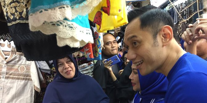 AHY Datangi Pasar Cipulir, Pedagang Curhat Daya Beli Masyarakat Turun 