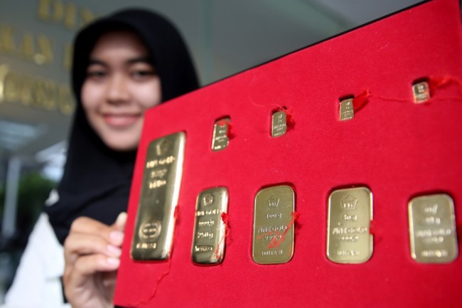 Emas Antam Melonjak ke Rp665 Ribu/Gram