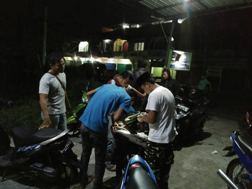 Polres Bengkalis Amankan 4 Unit Sepeda Motor Diduga Hasil Curanmor 