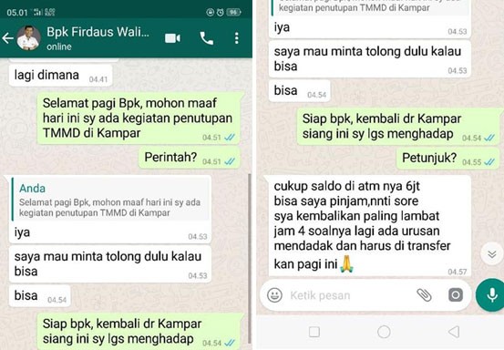 Nomor WhatsApp Walikota Pekanbaru Diretas, Pelaku Meminta Sejumlah Uang 