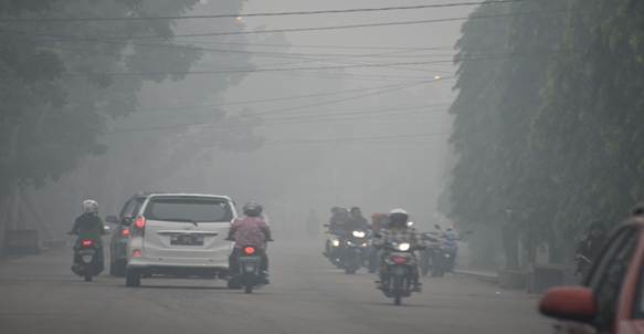 Kabut Asap Tebal di Bengkalis 