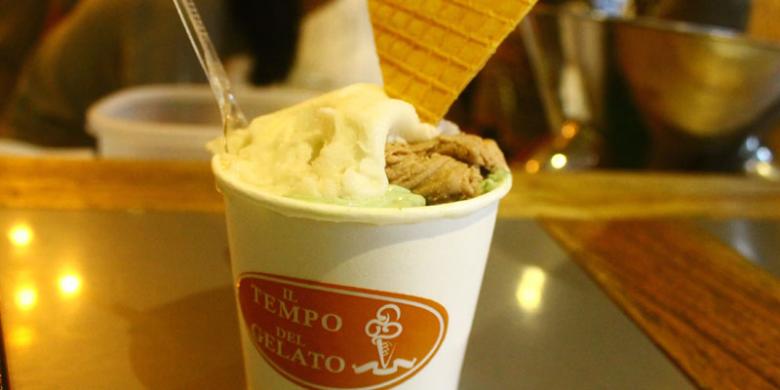 Es Krim Rasa Cokelat Pedas di Il Tempo Del Gelato
