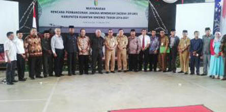 Bupati Kuansing Hadiri Musrenbang RPJMD Kabupaten 2016-2021