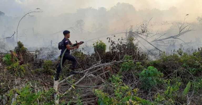Karhutla di Siak Meluas, Damkar Tambah Personel dan Mobil Water Suply