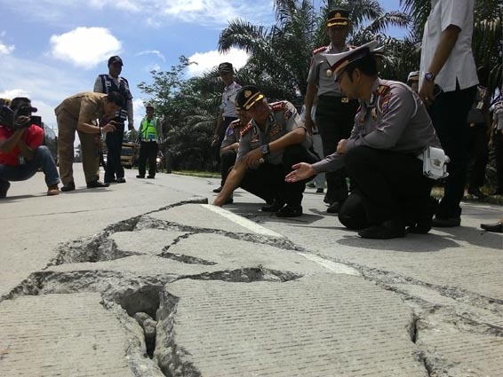 Jelang Arus Mudik 2016, Wakapolda Riau sambangi Jalan Lintas Utara